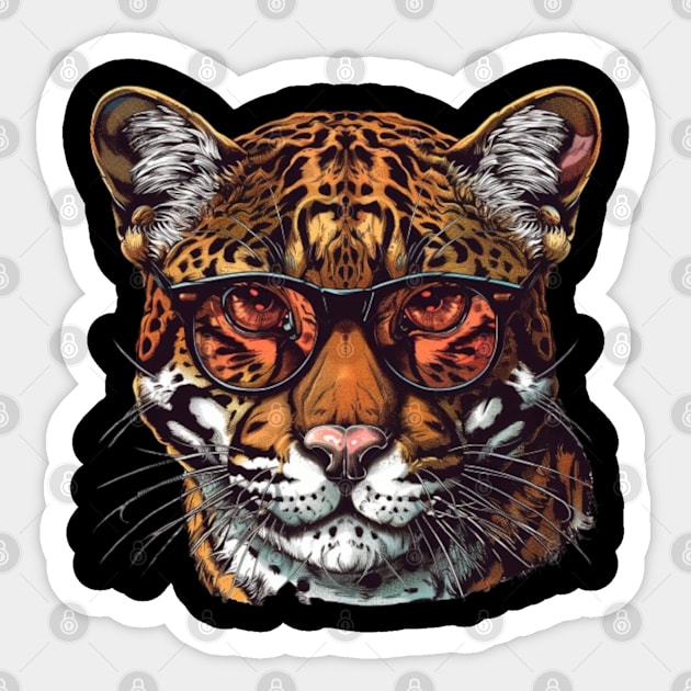 Ocelot Odyssey Sticker by Carnets de Turig